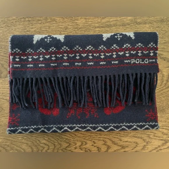 polo ralph lauren Snowflake Woven Jacquared Scarf - Picture 3 of 6